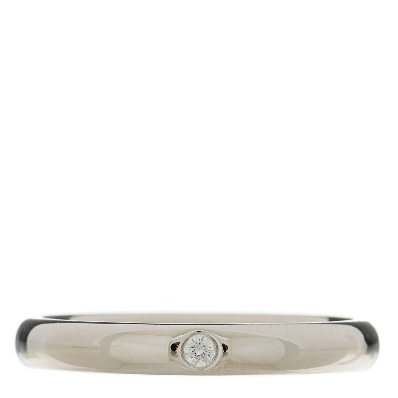 Platinum Diamond Elsa Peretti Band Ring 50 5.5