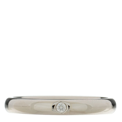Tiffany Platinum Diamond Elsa Peretti Band Ring 50 5.5 1 of 5