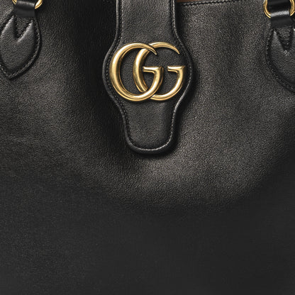 Gucci New Sakai Calfskin Lux Medium Dahlia Tote Black 9 of 12
