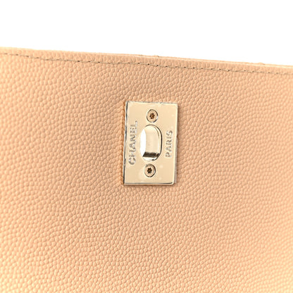 Chanel Caviar Quilted Medium Business Affinity Flap Beige 6 of 10