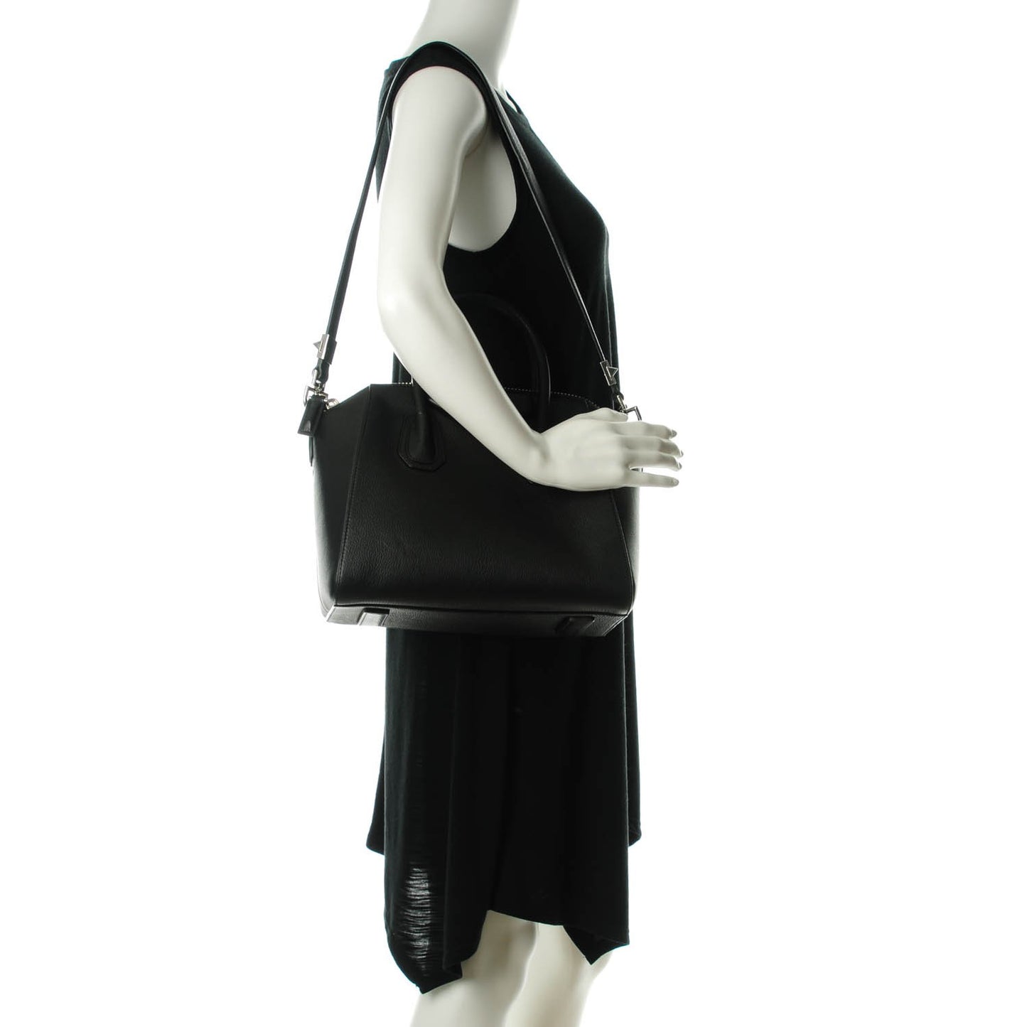 Sugar Goatskin Small Antigona Black