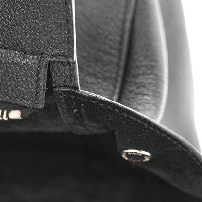 Saint Laurent Grained Calfskin Small Cabas Rive Gauche Black 15 of 17