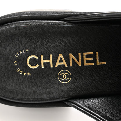 Chanel Lambskin Quilted CC Turnlock Mules 39 Black 6 of 9