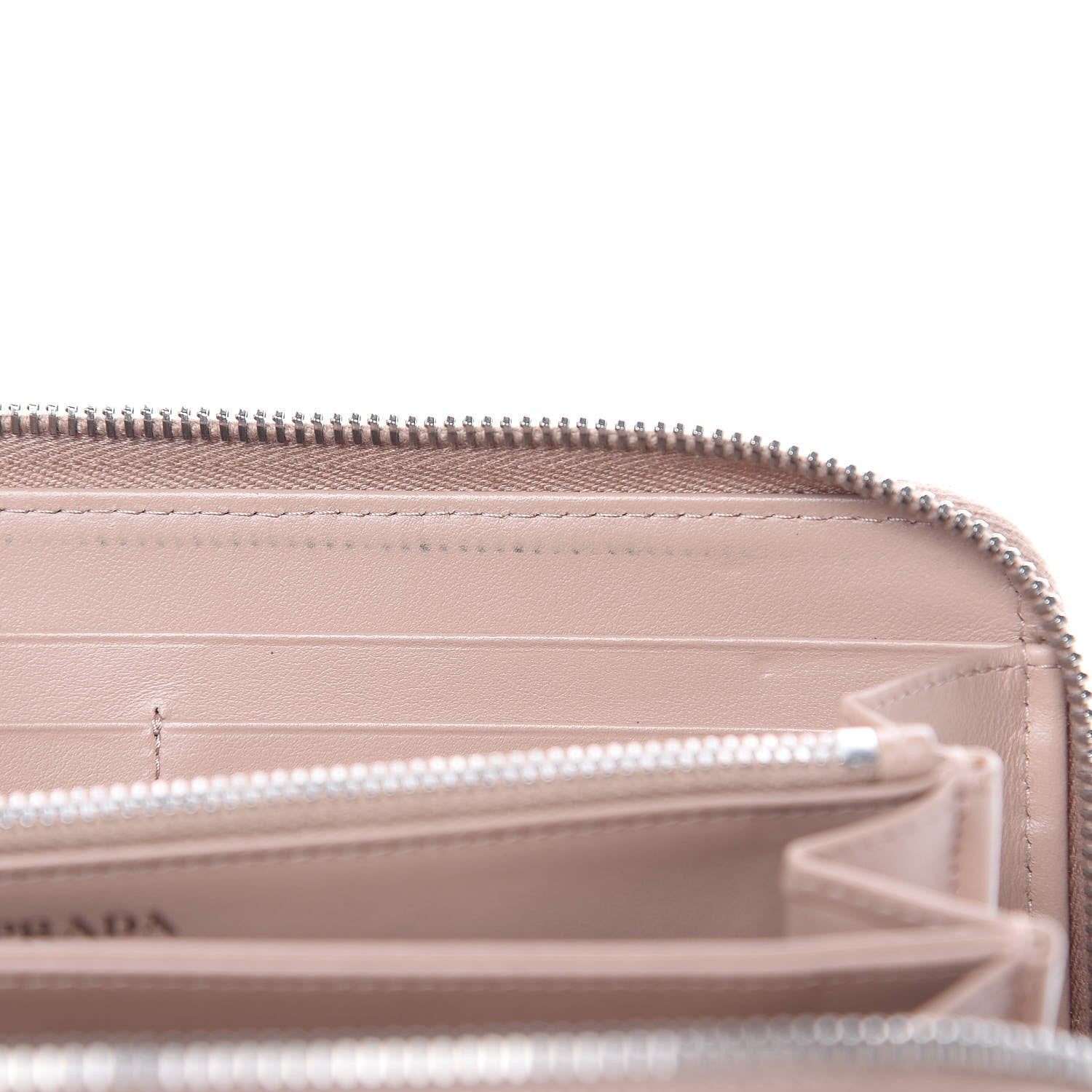 Prada Soft Calfskin Diagramme Zip Around Wallet Cipria 12 of 13