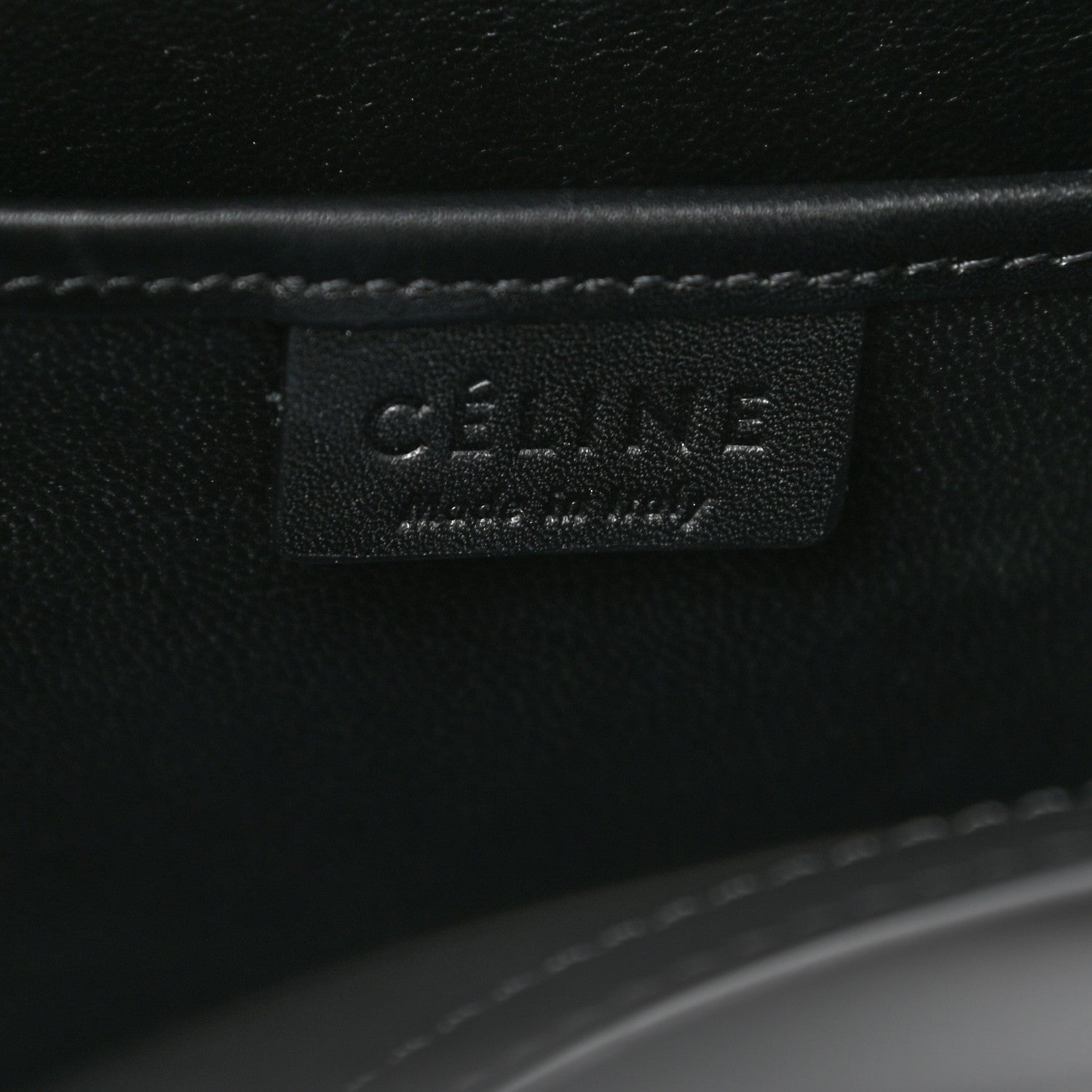 Celine Bullhide Calfskin Nubuck Bi-Color Nano Luggage Black White 7 of 13