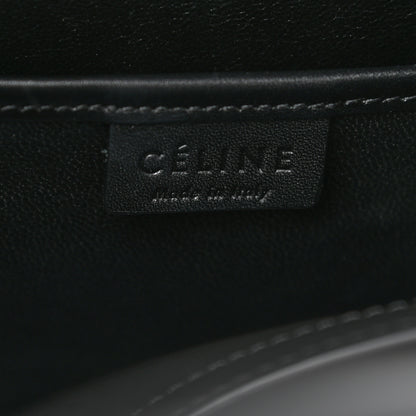 Celine Bullhide Calfskin Nubuck Bi-Color Nano Luggage Black White 7 of 13