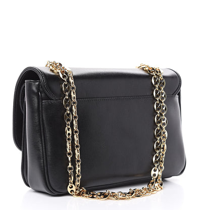 Gucci Azalea Calfskin Small Marina Chain Shoulder Bag Black 3 of 9