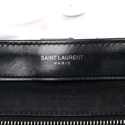 Saint Laurent Calfskin Y Quilted Monogram Small Loulou Backpack Black 6 of 20