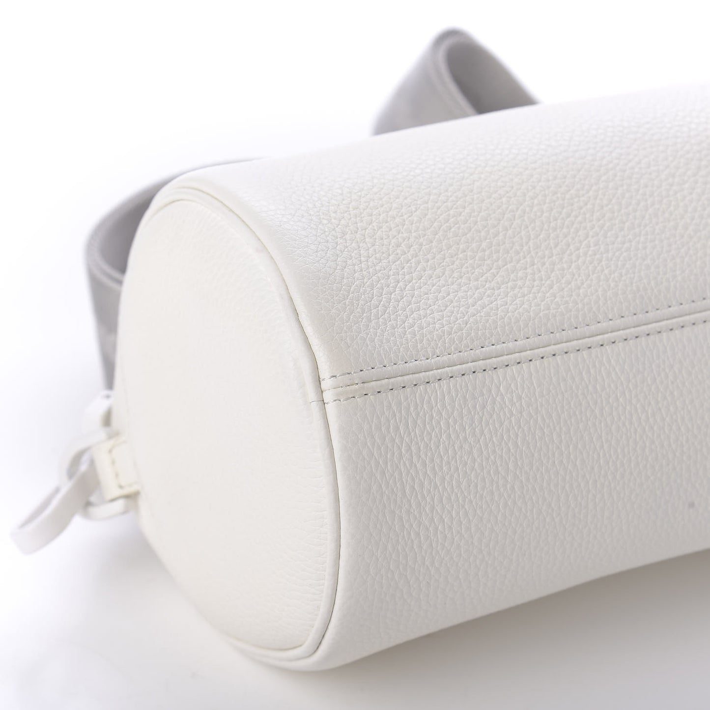 X DANIEL ARSHAM Grained Calfskin Mens Roller Bag White