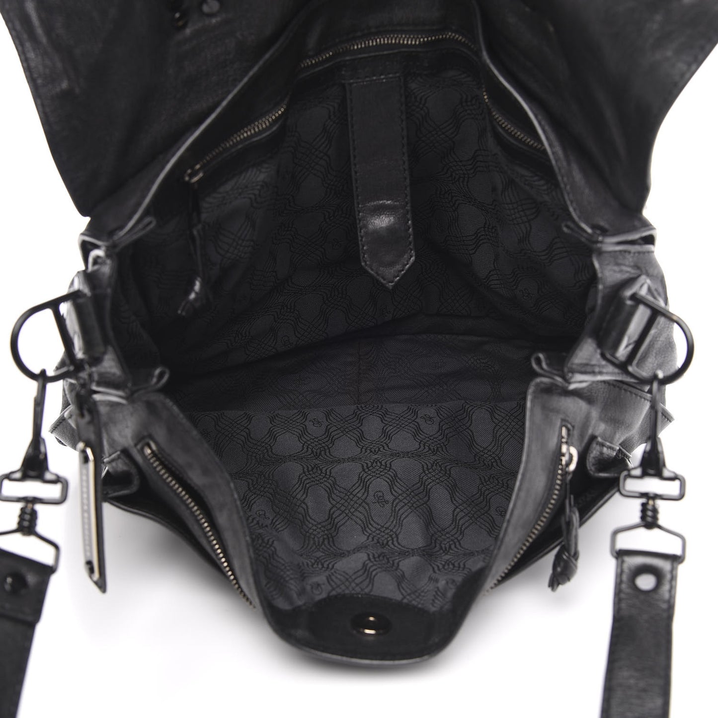 Lambskin PS1 Large Satchel Black