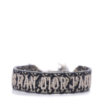 Christian Dior Woven Cotton J'Adior Friendship Bracelet Blue 1 of 3
