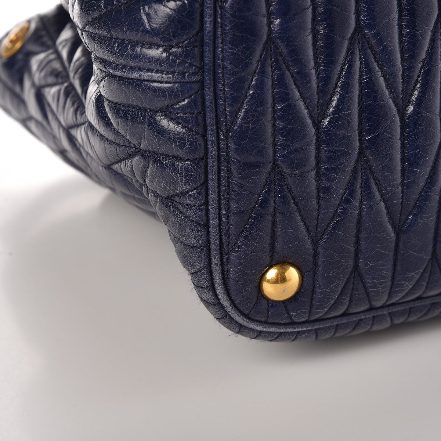Vitello Lux Matelasse Tote Bleuette