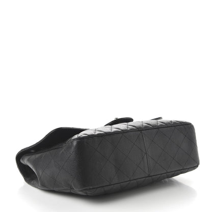 Chanel Caviar Quilted Jumbo Single Flap Black 4 of 10