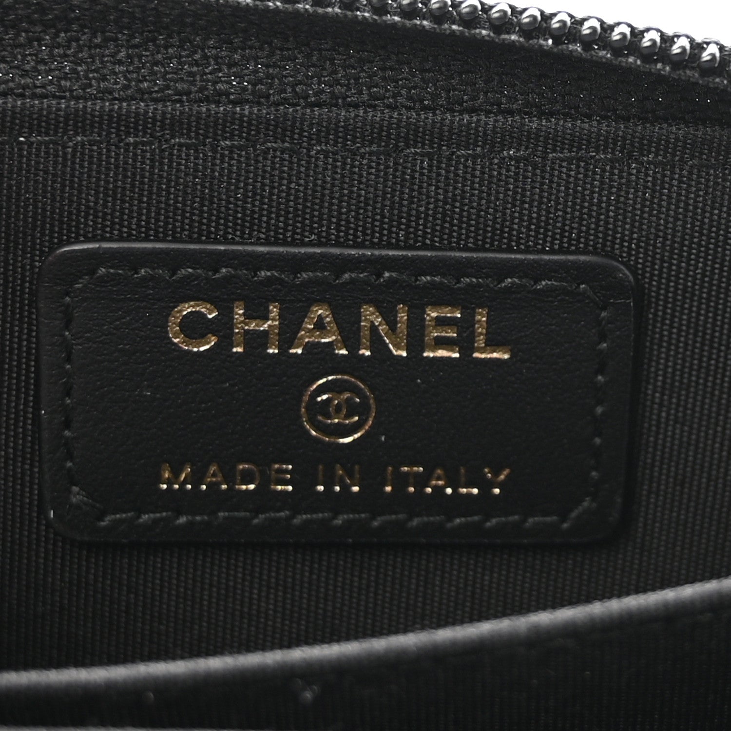 Chanel Caviar Quilted Boy Zip Around Coin Purse Wallet Black 6 of 8