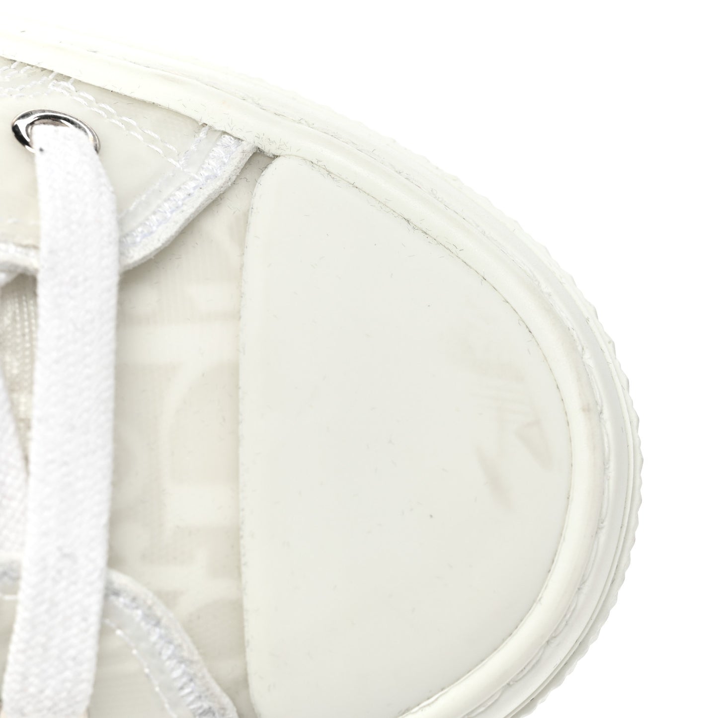 Technical Canvas Oblique Mens B23 High Top Sneakers 37 White