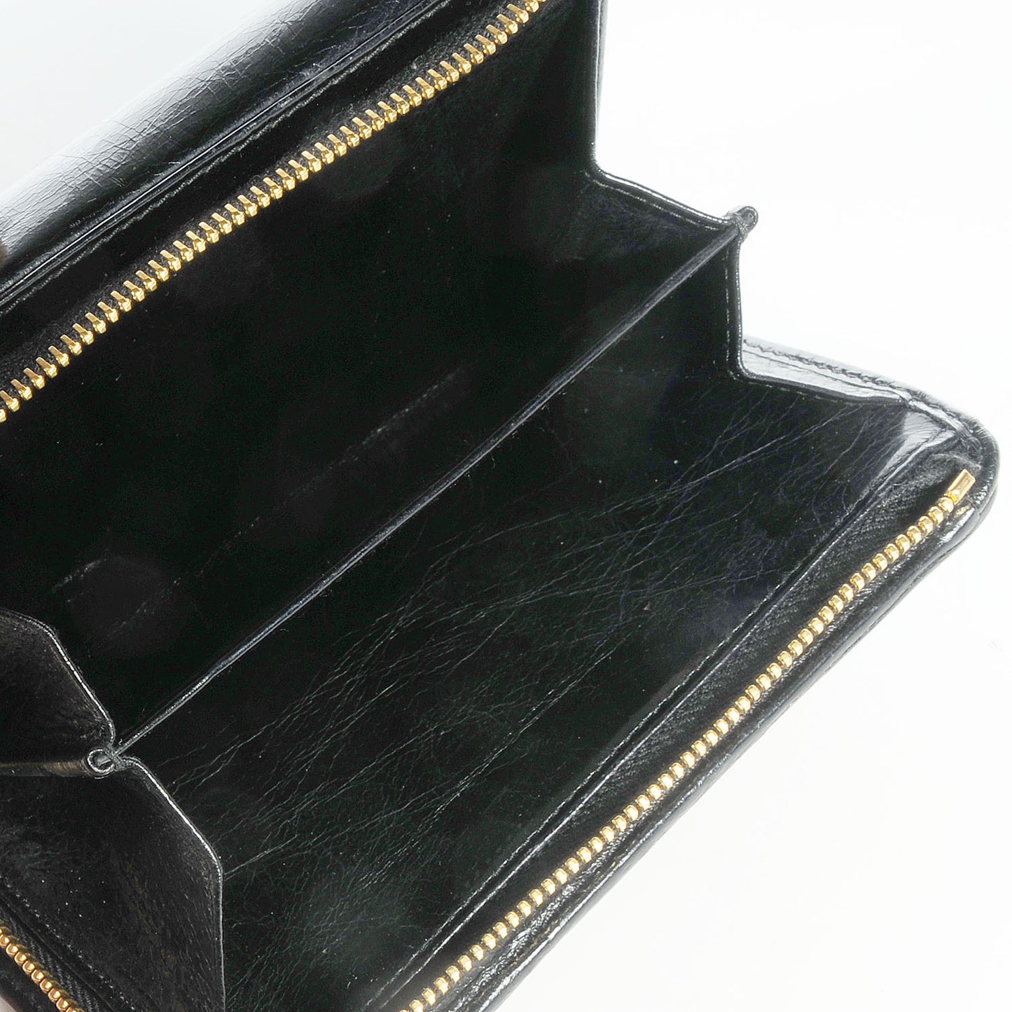 Matelasse Lux Bi-Fold Flap Wallet Nero Black