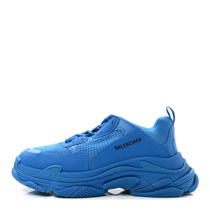 Balenciaga Fabric Mesh Mens Triple S Sneakers 44 Blue 1 of 8