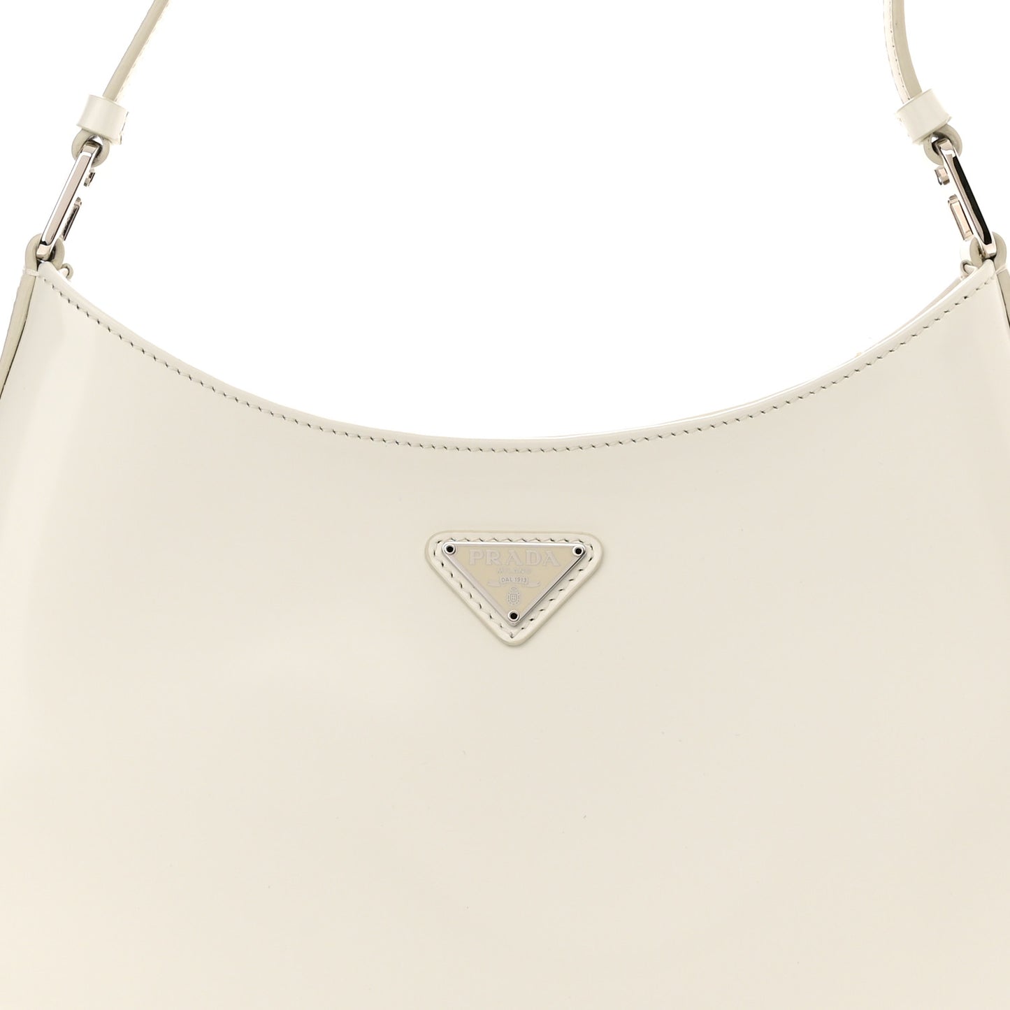 Spazzolato Cleo Shoulder Bag White