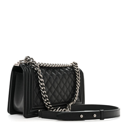 Chanel Caviar Quilted Medium Boy Flap Black 3 of 14