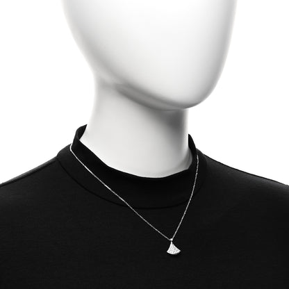 Bulgari 18K White Gold Diamond Divas' Dream Pave Necklace 2 of 5