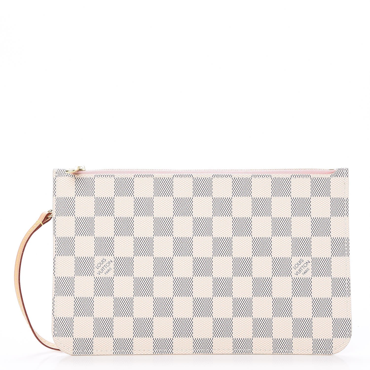 Louis Vuitton Damier Azur Neverfull MM GM Pochette Rose Ballerine 1 of 8