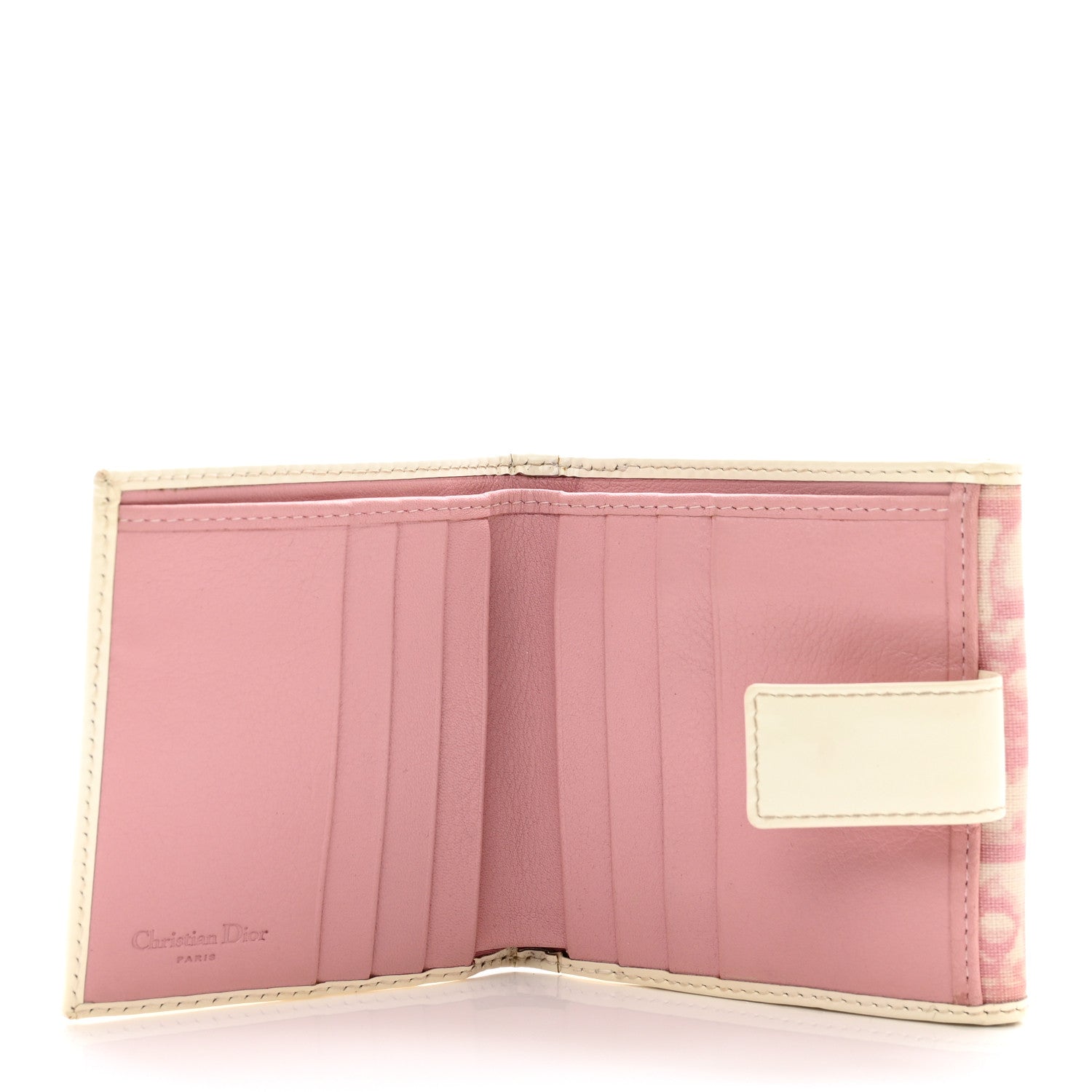 Christian Dior Monogram Girly Flap Compact Wallet Pink 5 of 9
