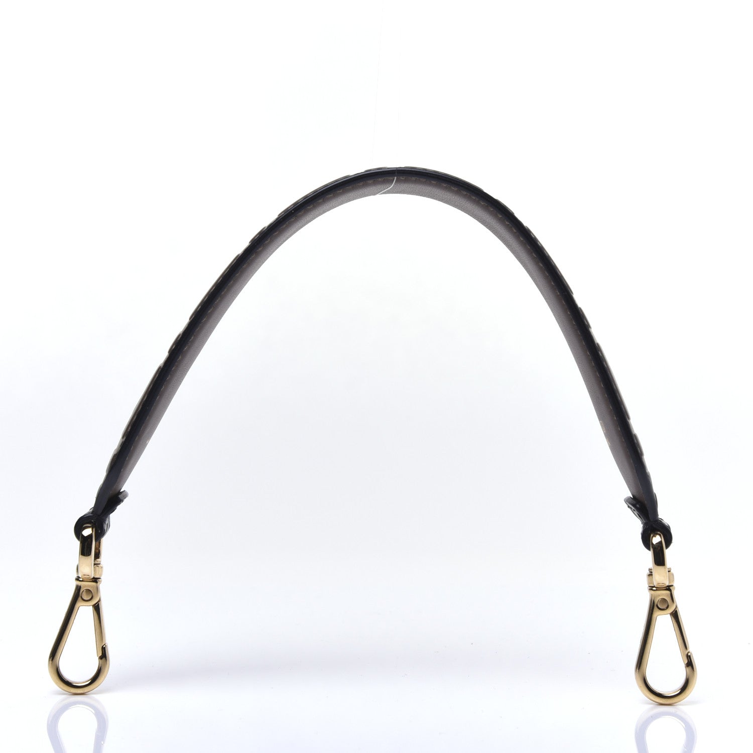 Fendi Calfskin FF 1974 Embossed Mini Strap You Maya Black 3 of 8