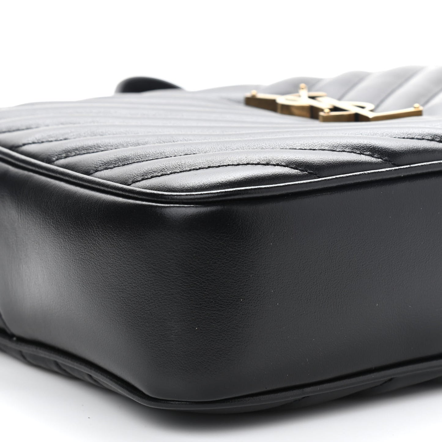 Calfskin Matelasse Monogram Lou Camera Bag Black