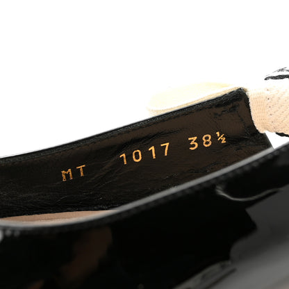 Christian Dior Patent Ribbon J'Adior Slingback Ballet Flats 38.5 Black 9 of 10