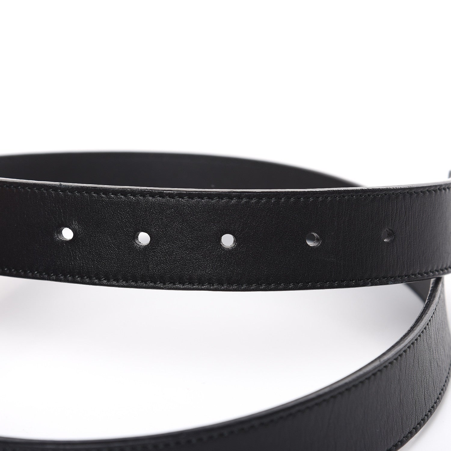 Gucci Calfskin Double G 30mm Belt 80 32 Black 5 of 6