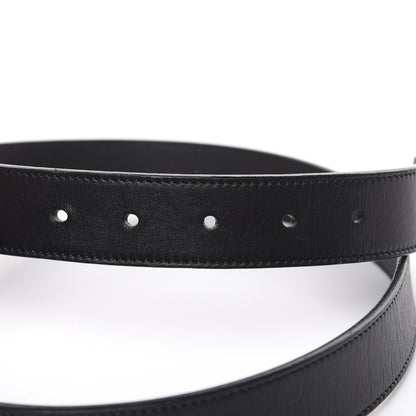 Gucci Calfskin Double G 30mm Belt 80 32 Black 5 of 6