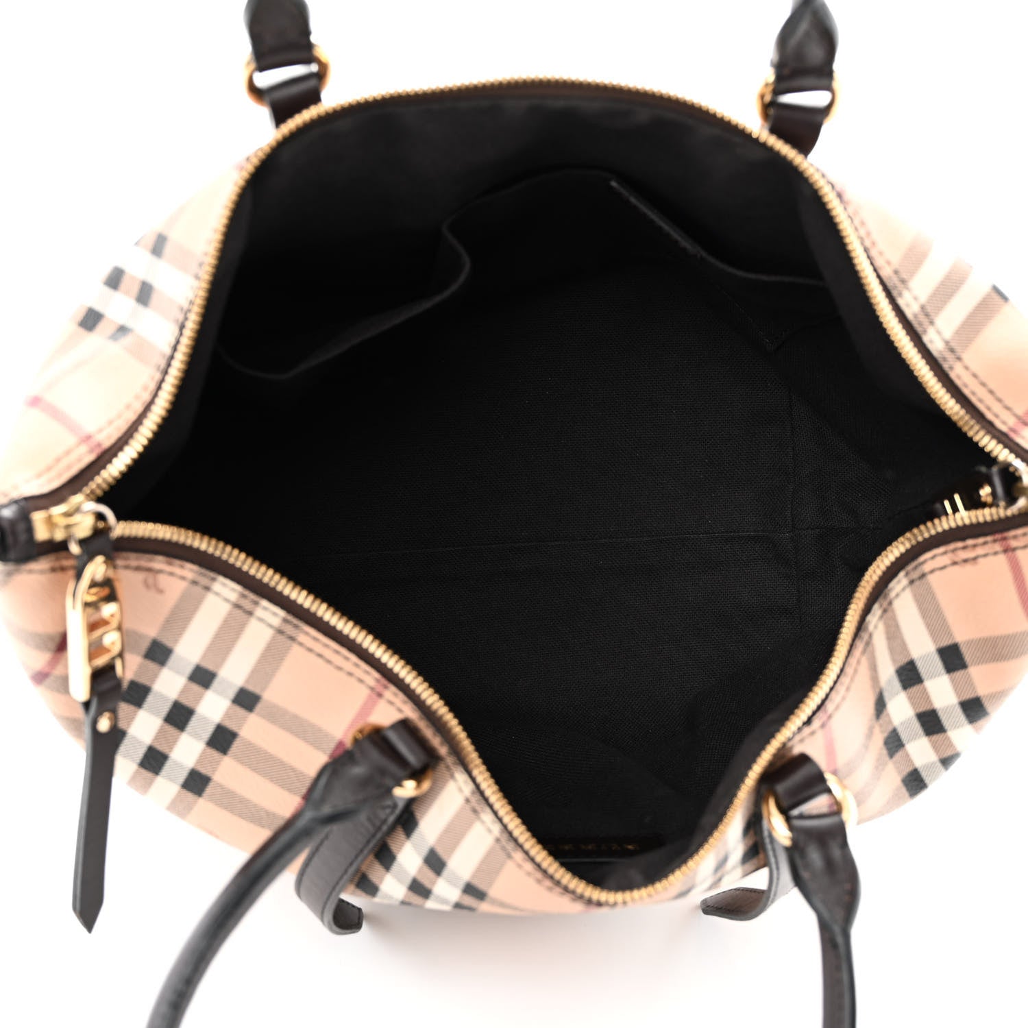 Burberry Haymarket Check Small Salisbury Tote Chocolate 5 of 11