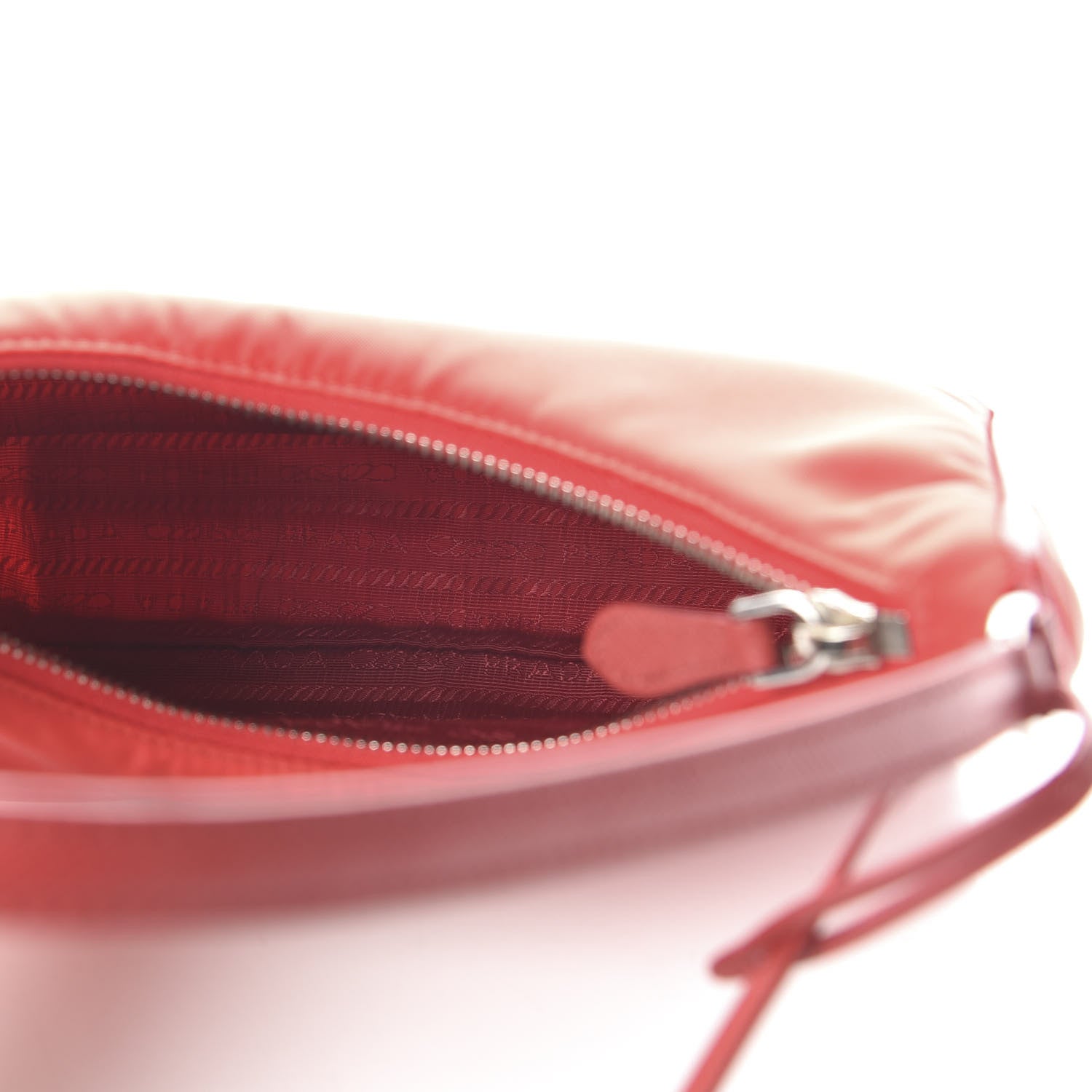 Prada Re-Nylon Saffiano Mini Re-Edition 2005 Bag Rosso 5 of 9