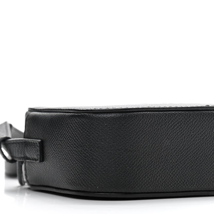 Balenciaga Signature Grained Calfskin Logo XS Ville Camera Bag Black White 9 of 11