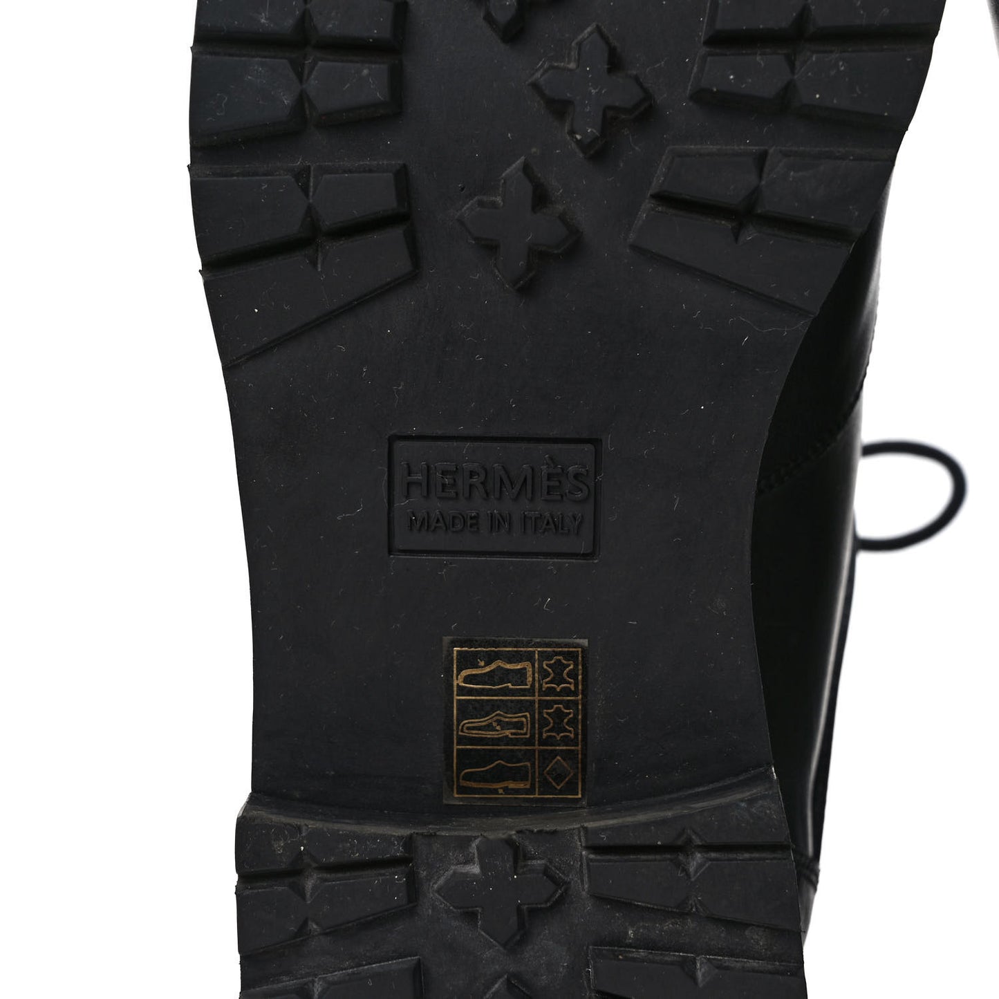 Calfskin Hiking Boots 40 Black