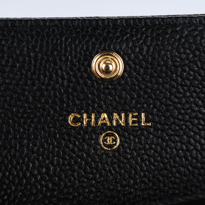Chanel Caviar Quilted Boy Flap Card Holder Black 5 of 8