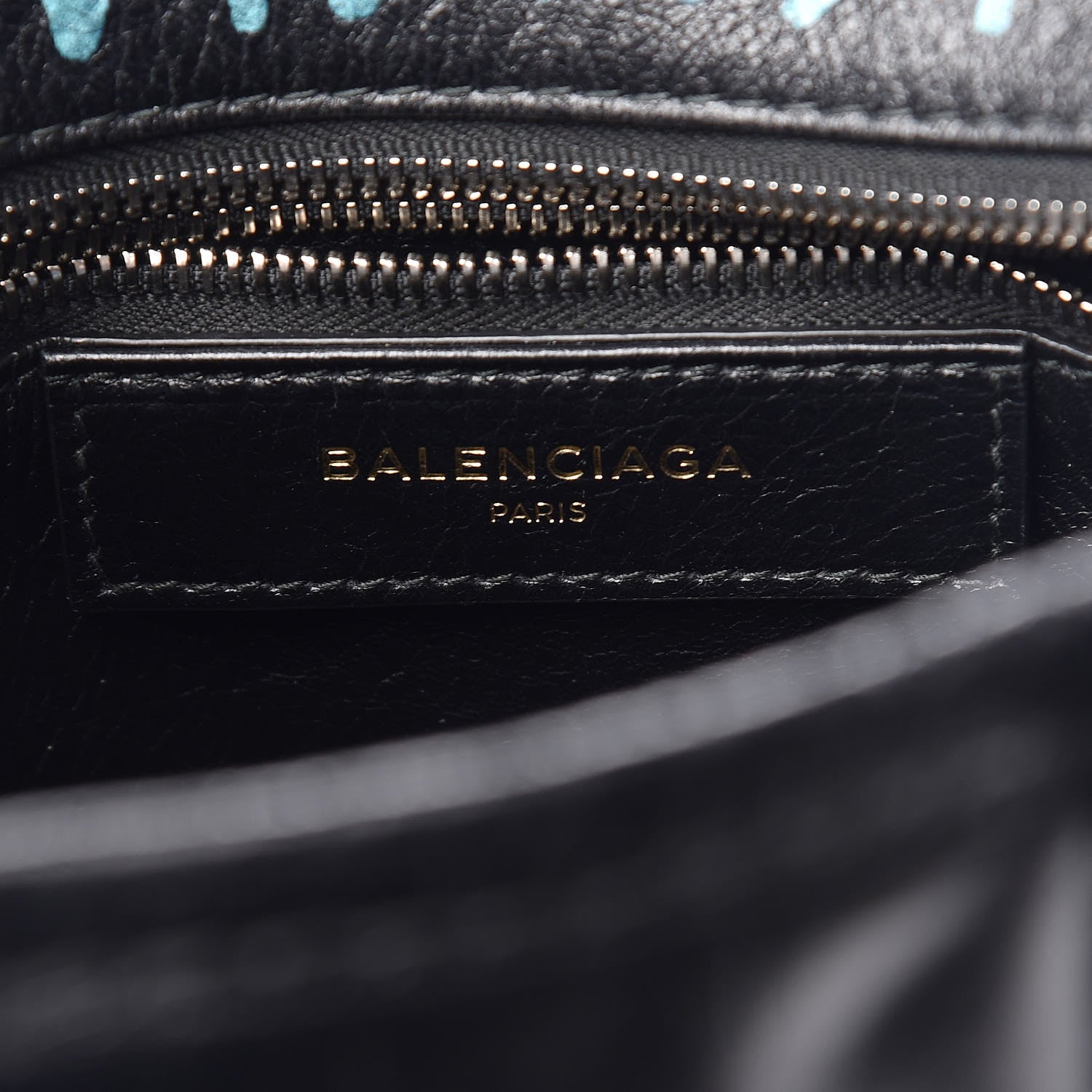 Balenciaga Agneau Arena Graffiti All Over XS Bazar Shopper Tote Black Multicolor 7 of 12