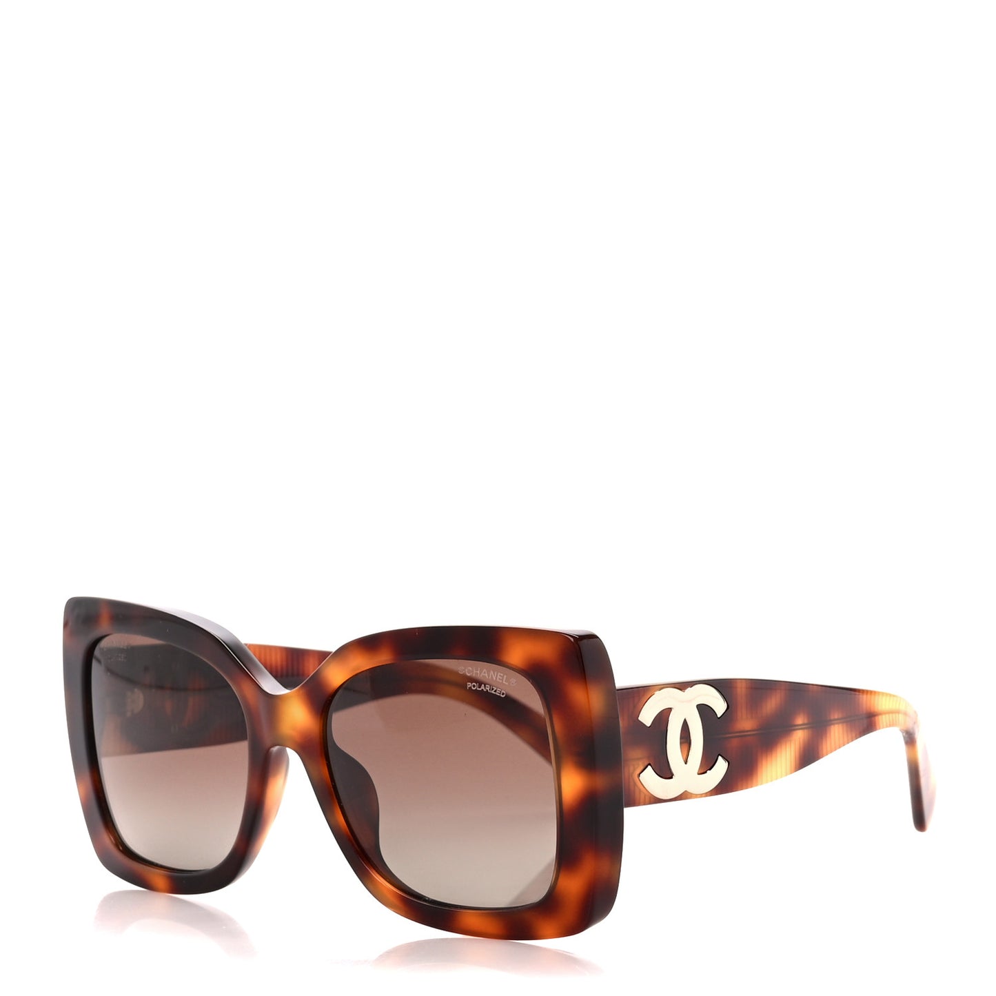 Square Polarized CC Sunglasses 5494 Tortoise Brown