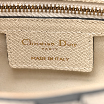 Christian Dior Grained Calfskin Saddle Bag With Strap Latte 6 of 10