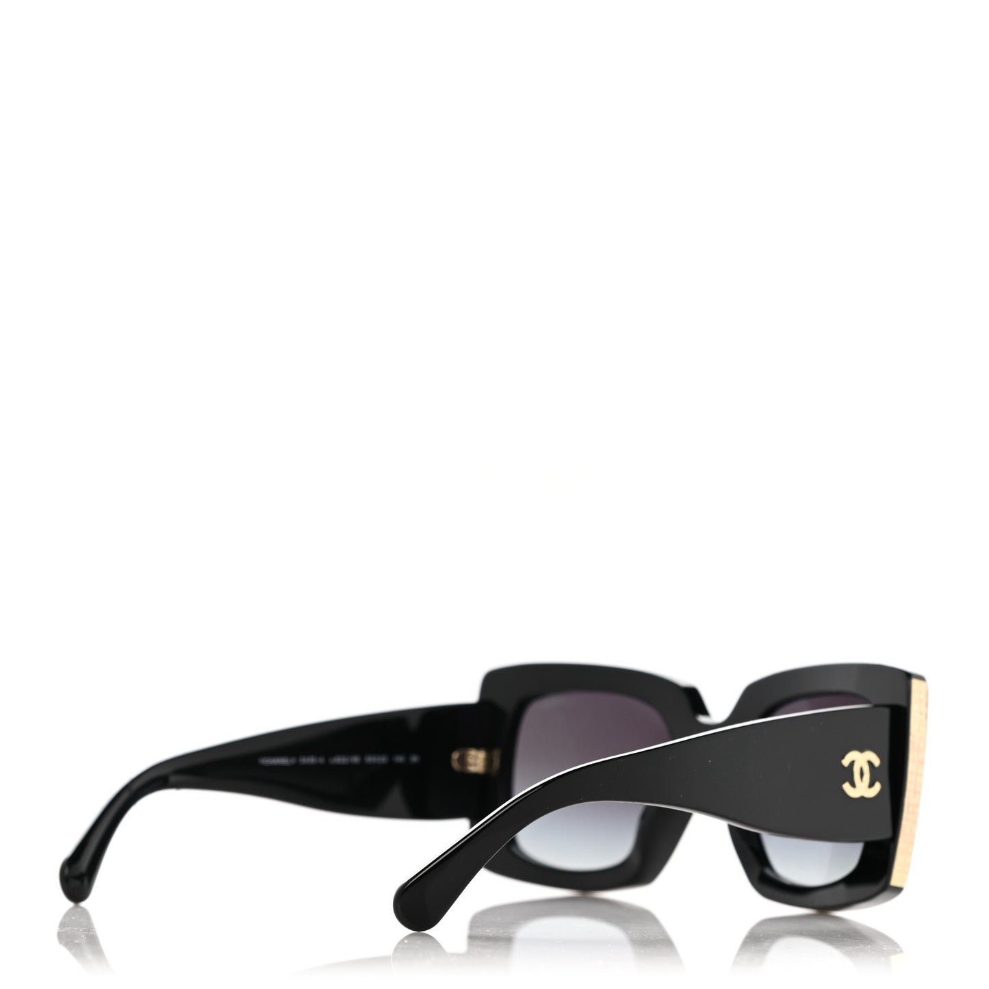 Acetate Rectangle Sunglasses 5435 Black