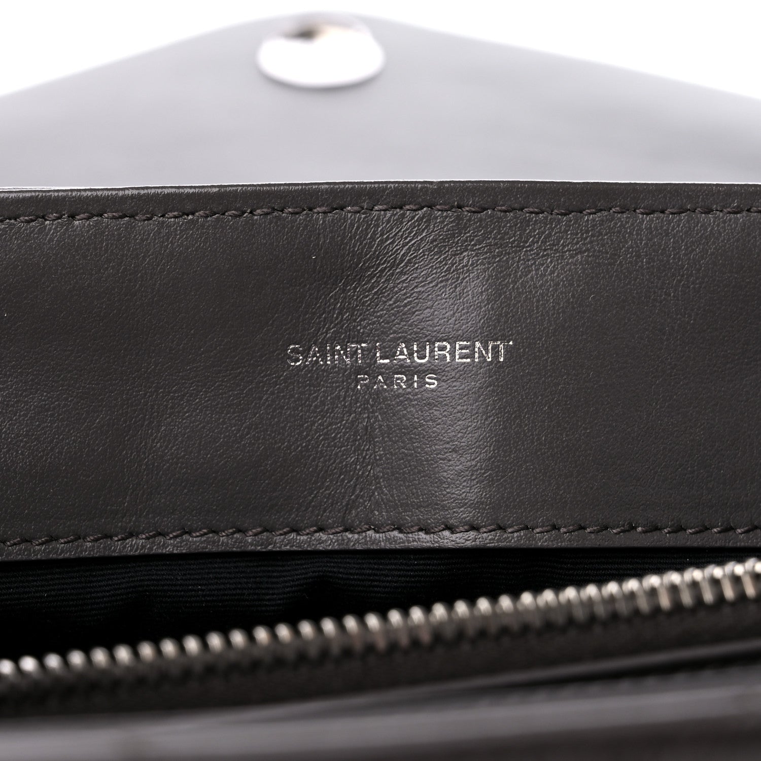 Saint Laurent Calfskin Y Quilted Monogram Medium Loulou Chain Satchel Earth 6 of 11
