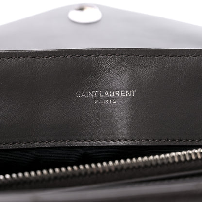 Saint Laurent Calfskin Y Quilted Monogram Medium Loulou Chain Satchel Earth 6 of 11