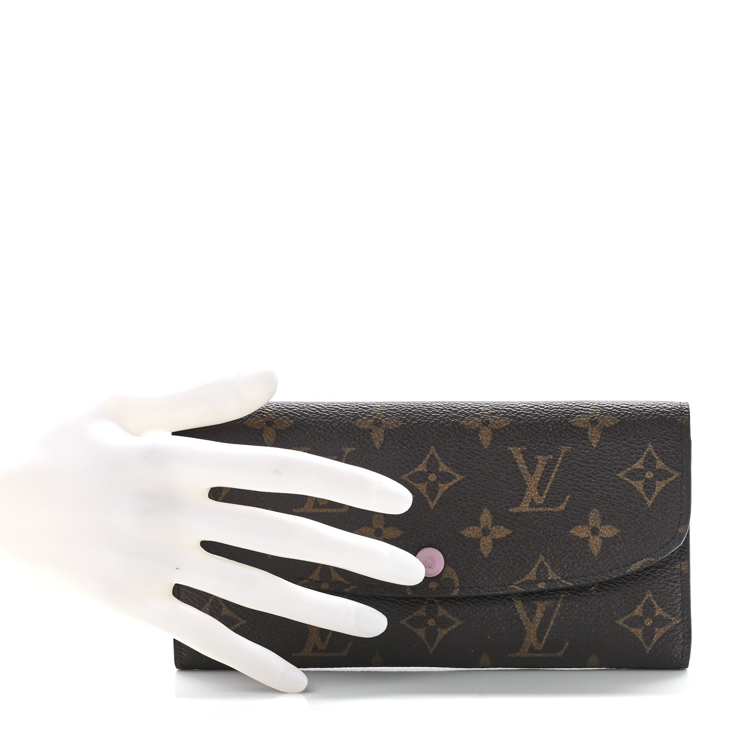 Louis Vuitton Monogram Emilie Wallet Rose Ballerine 2 of 10
