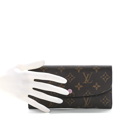 Louis Vuitton Monogram Emilie Wallet Rose Ballerine 2 of 10