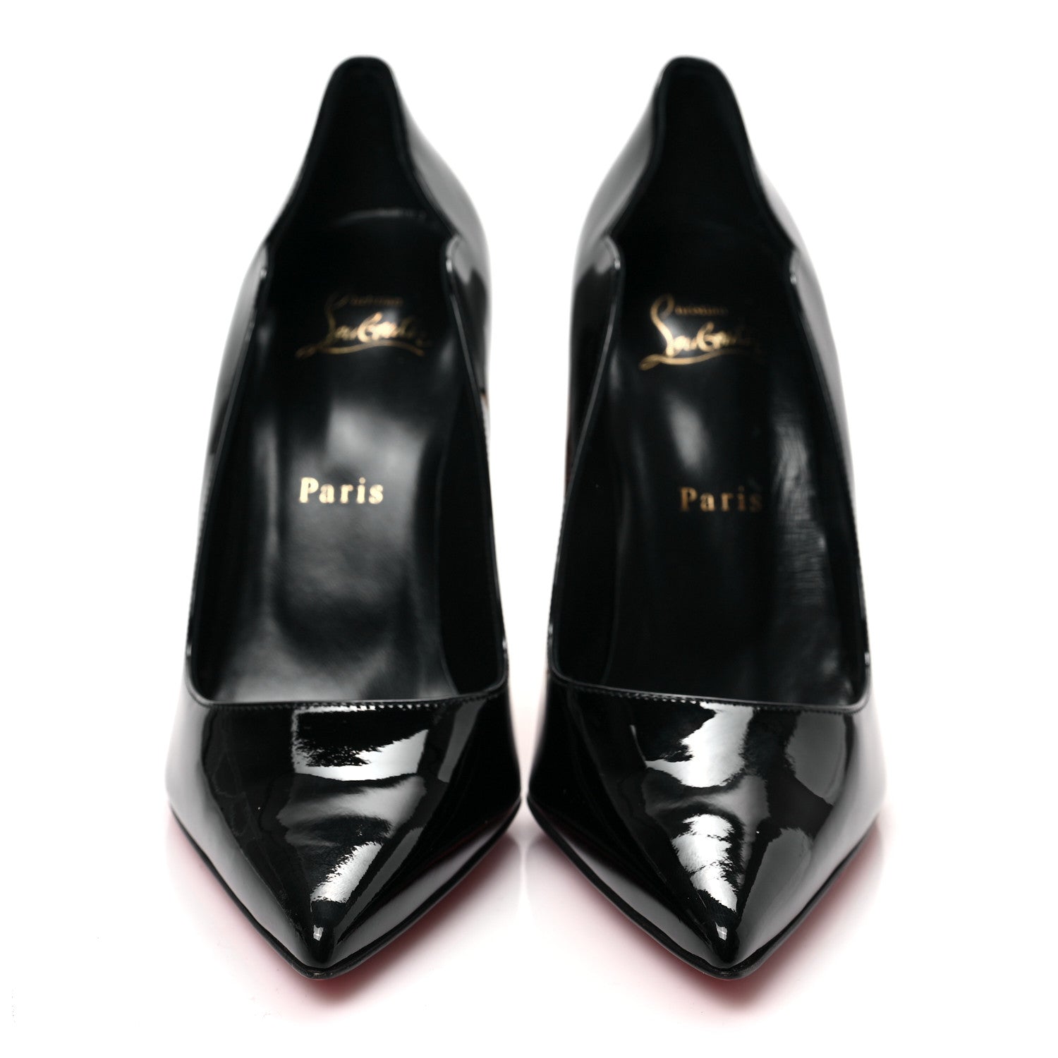 Christian Louboutin Patent Lipchick 100 Pumps 38.5 Black 2 of 7