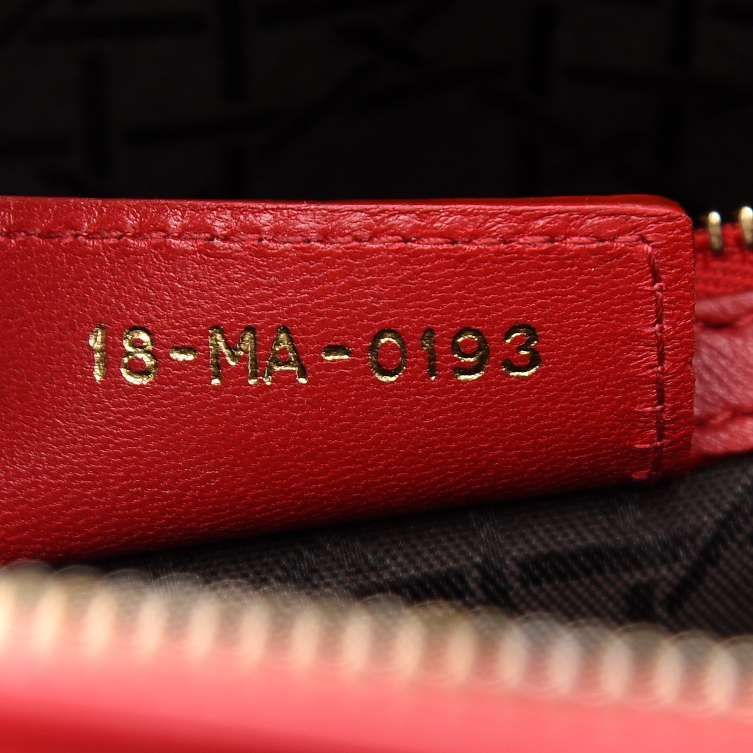 Christian Dior Lambskin Cannage Large Lady Dior Red 7 of 9