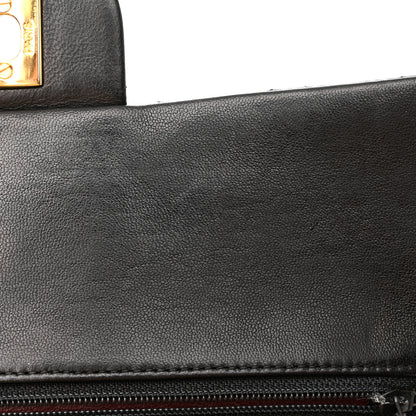 Chanel Lambskin Quilted Medium Double Flap Black 18 of 22