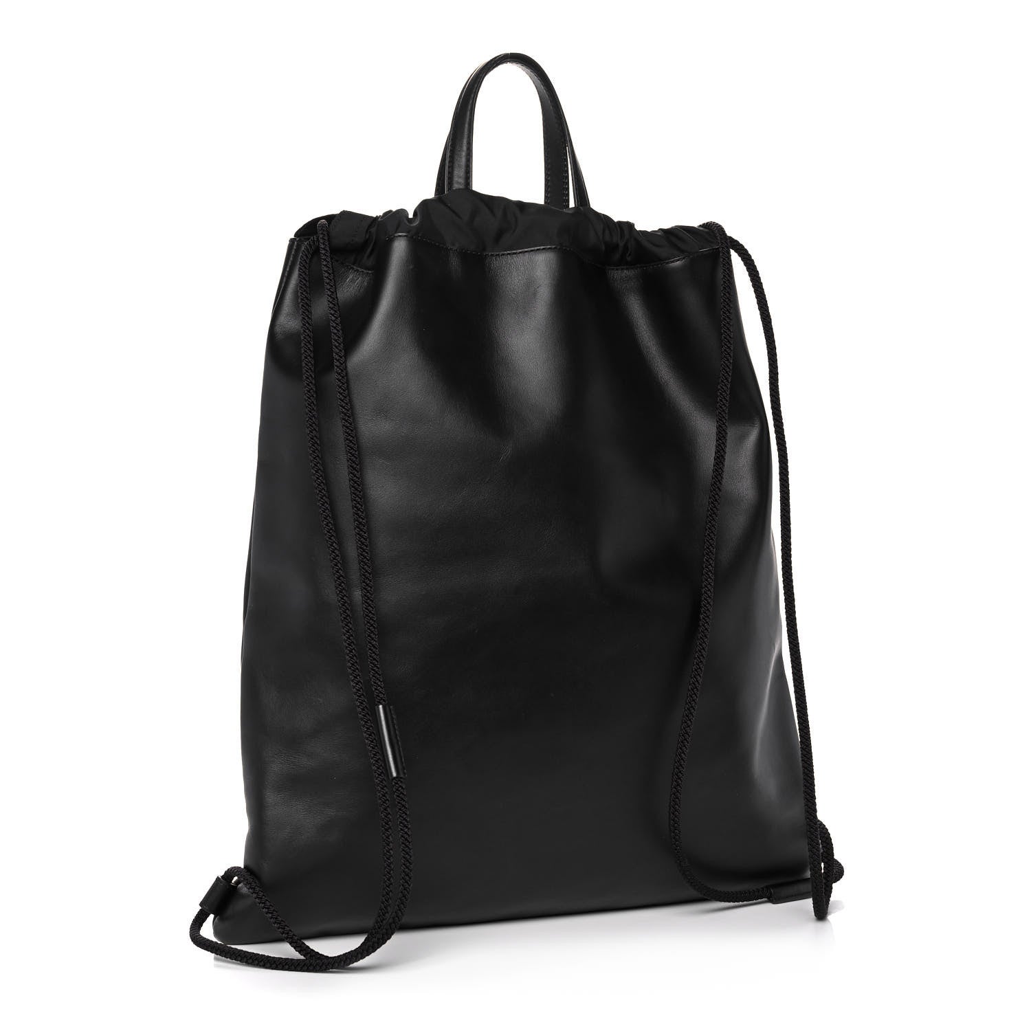 Gucci Calfskin Small GucciGhost Drawstring Backpack Black 3 of 13