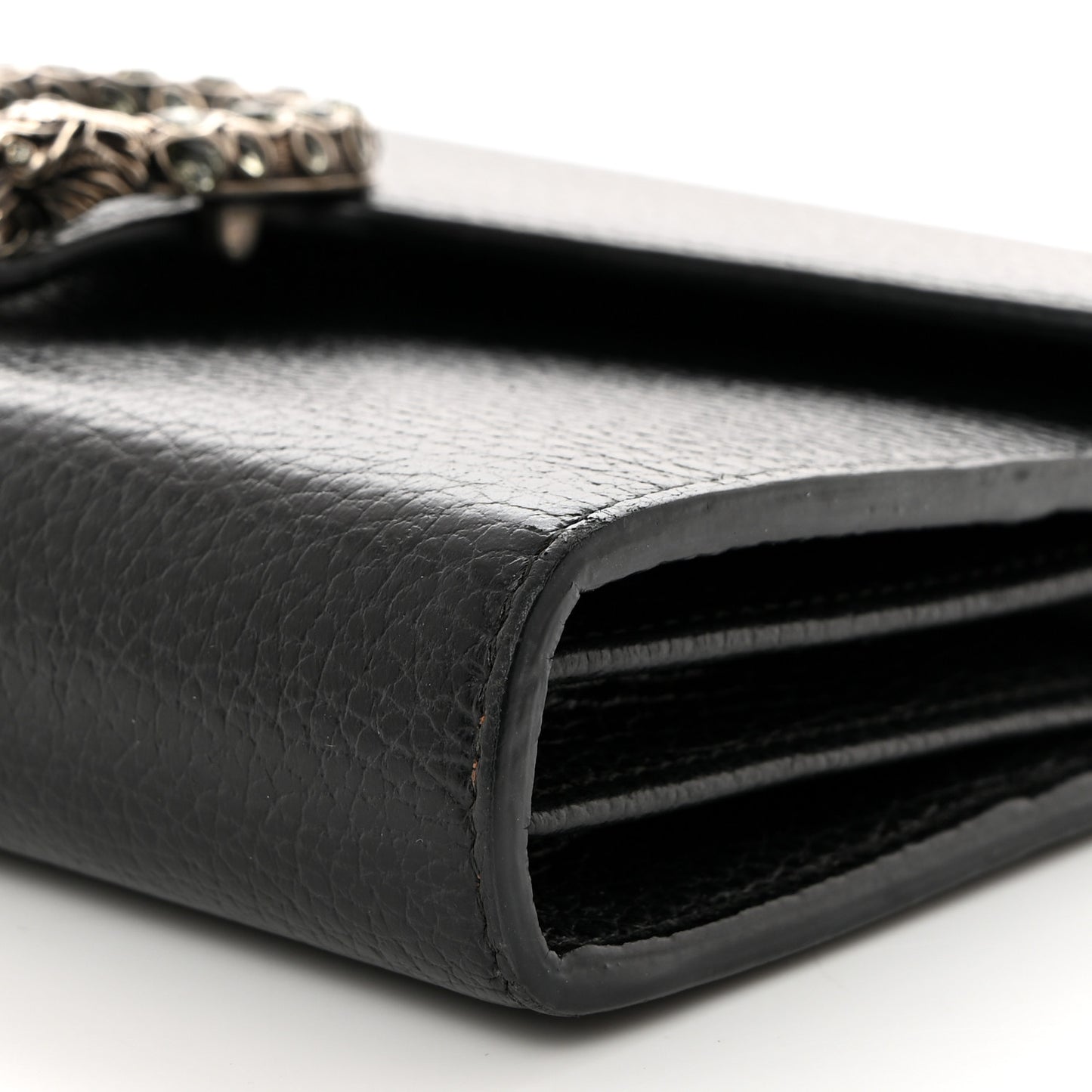 Calfskin Mini Dionysus Chain Wallet Black