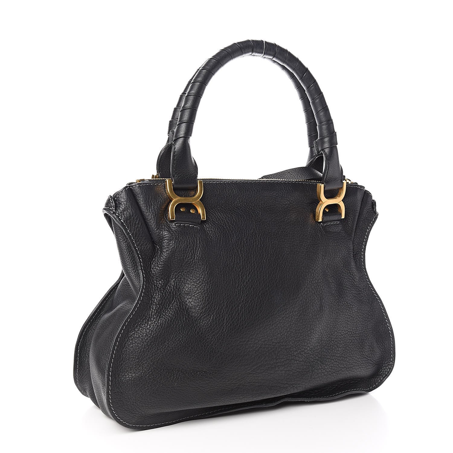 Chloe Calfskin Medium Marcie Satchel Black 3 of 9